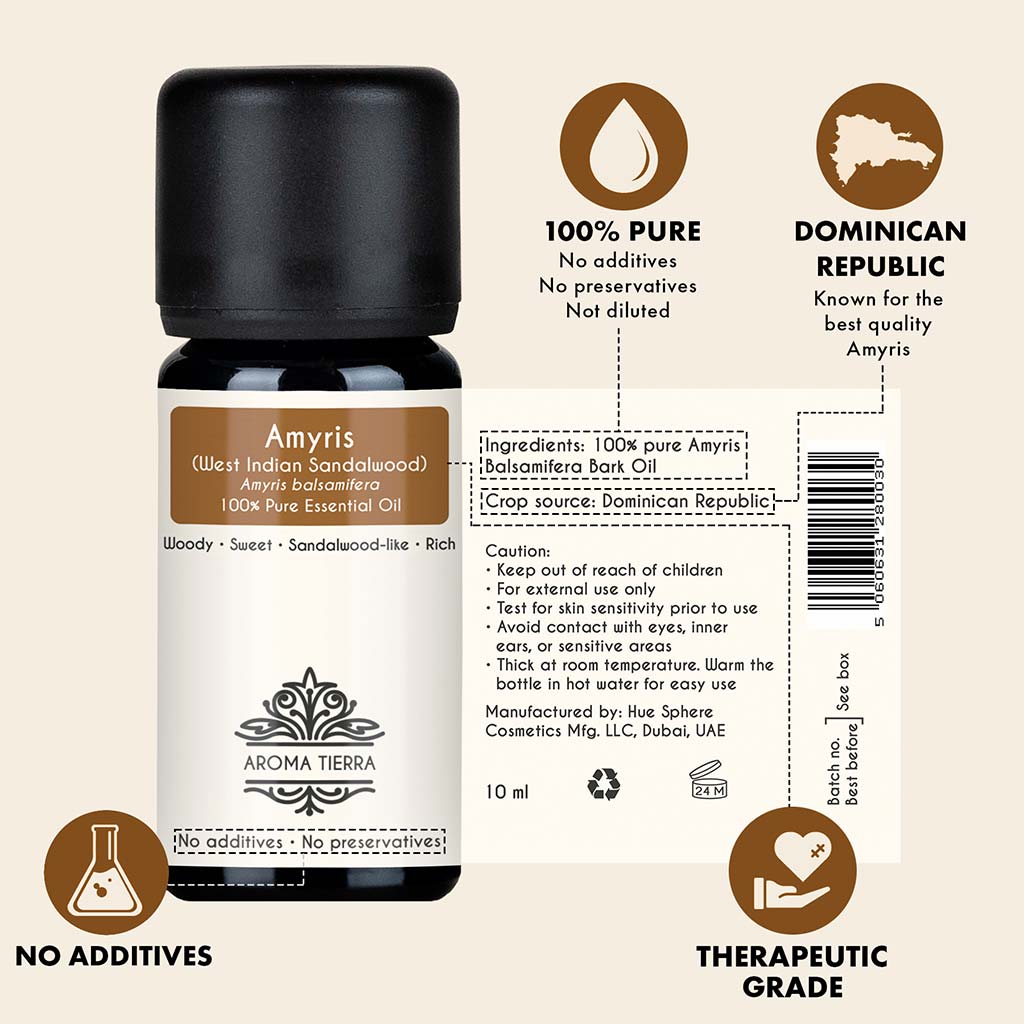 Amyris Essential Oil (West Indian Sandalwood) - 100% Pure