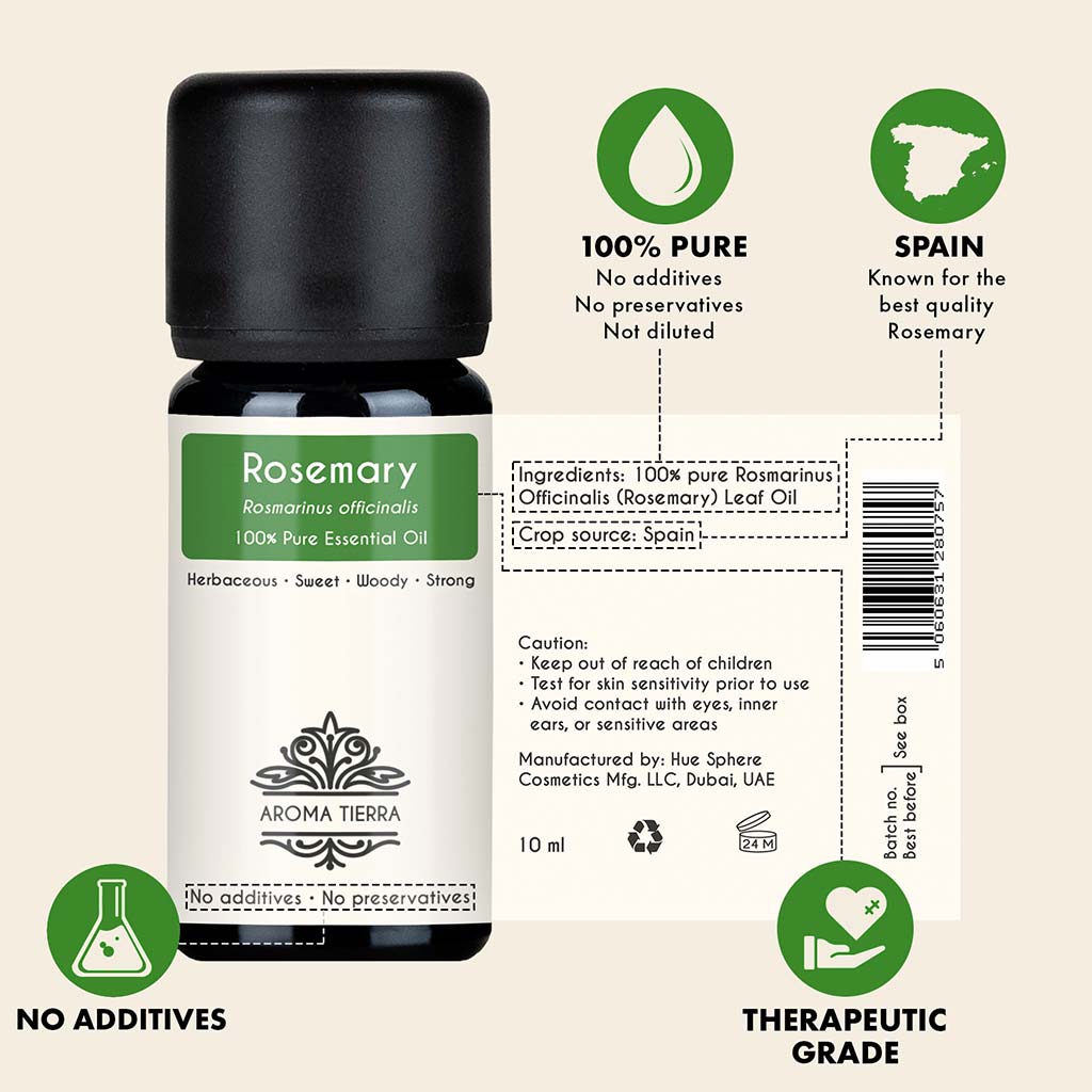 Rosemary Essential Oil (Rosemary Oil) - 100% Pure Natural