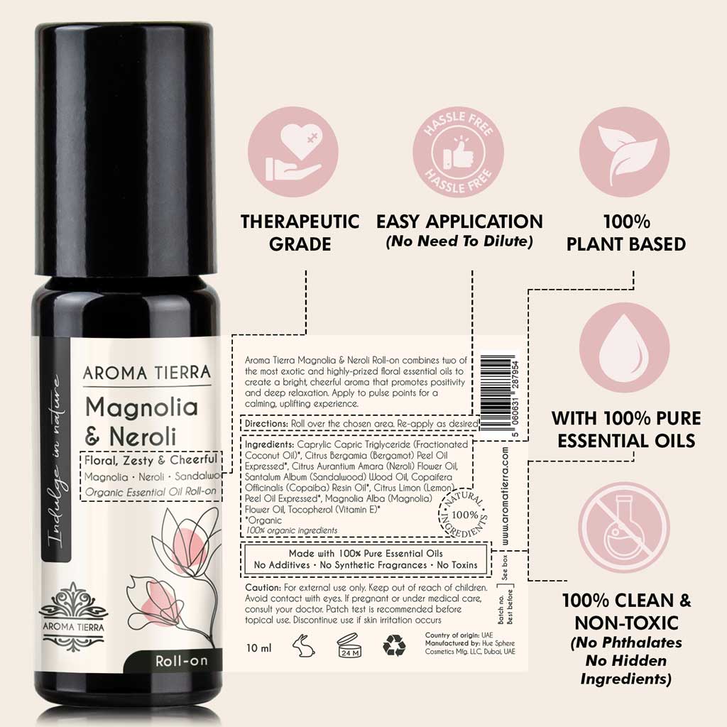 Magnolia & Neroli - Essential Oil Roll-on Organic