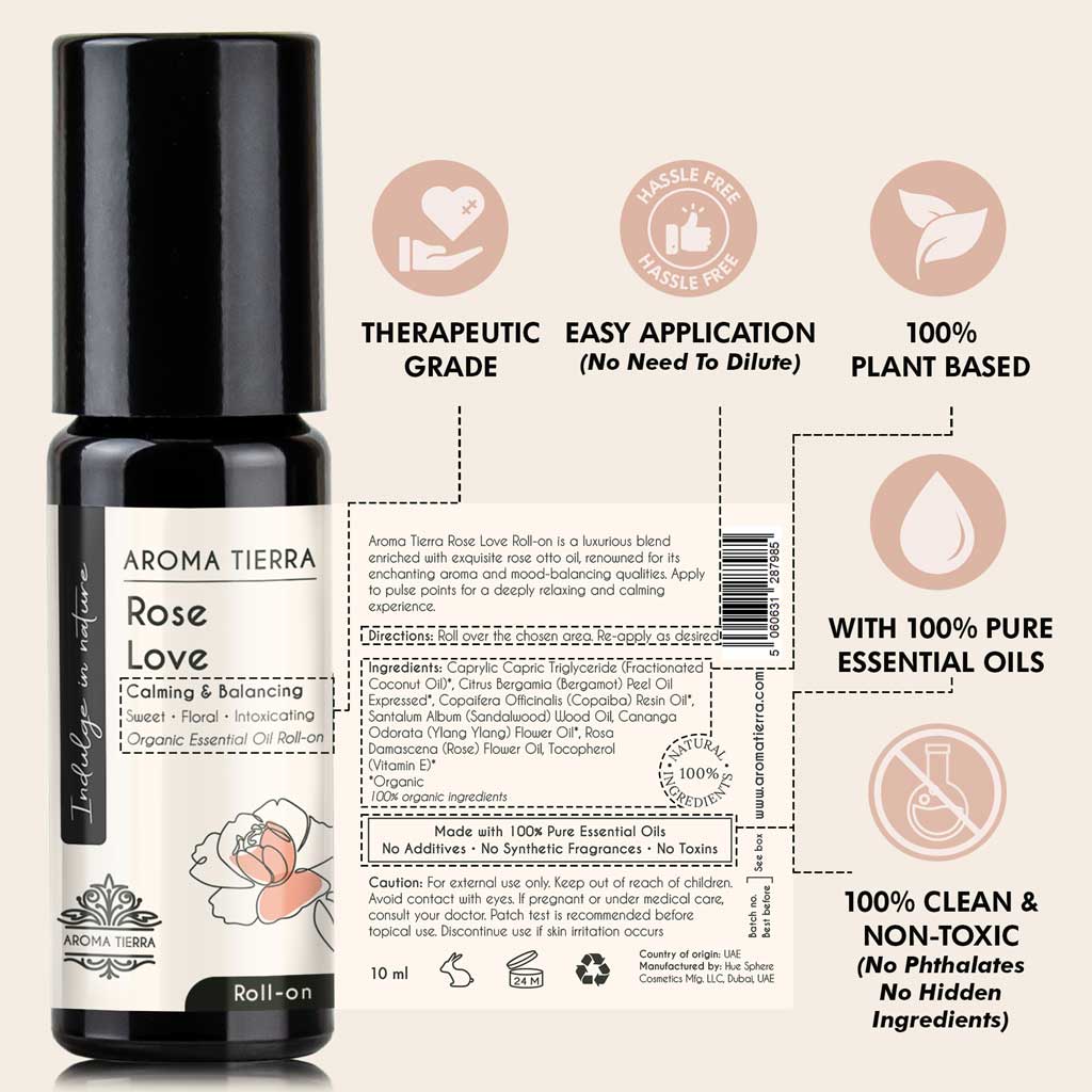 Rose Love - Essential Oil Roll-on Organic