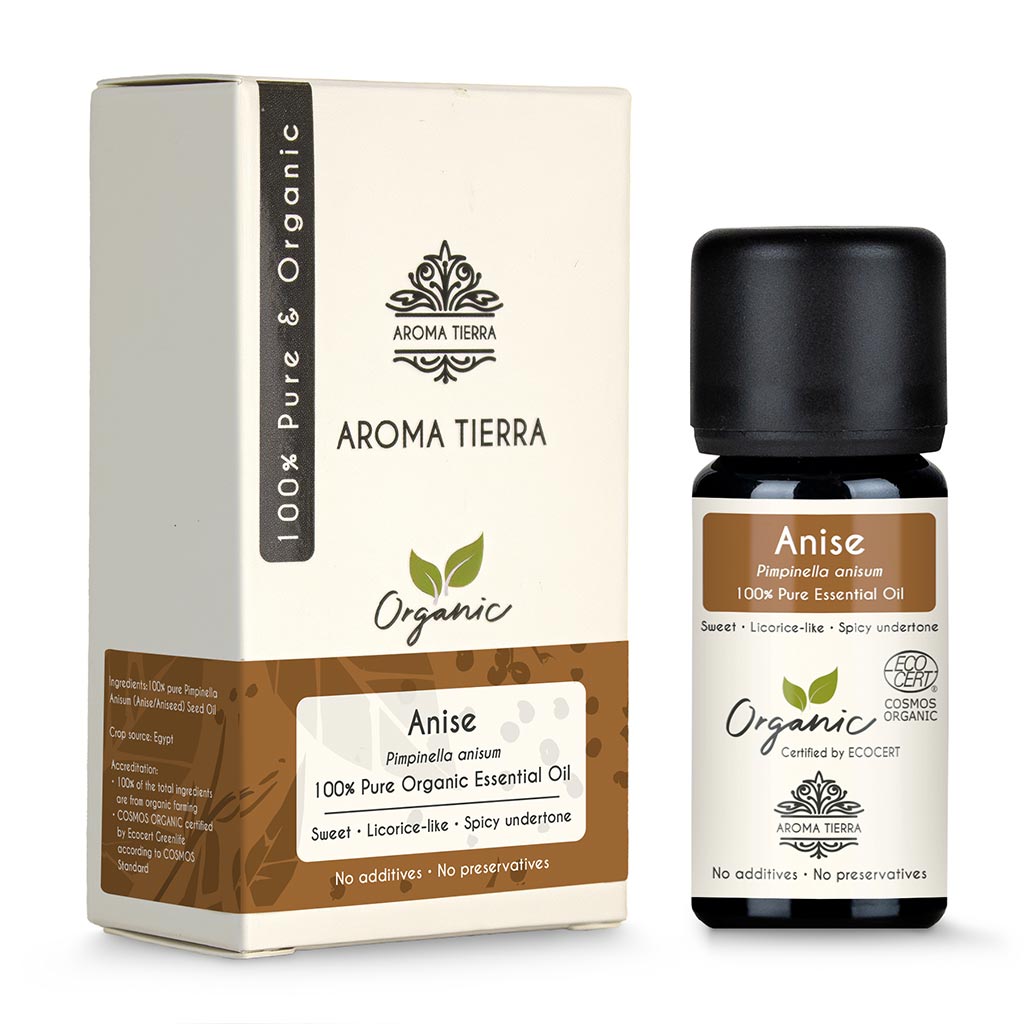Organic Anise Essential Oil (Aniseed, Anis) - 100% Pure Natural