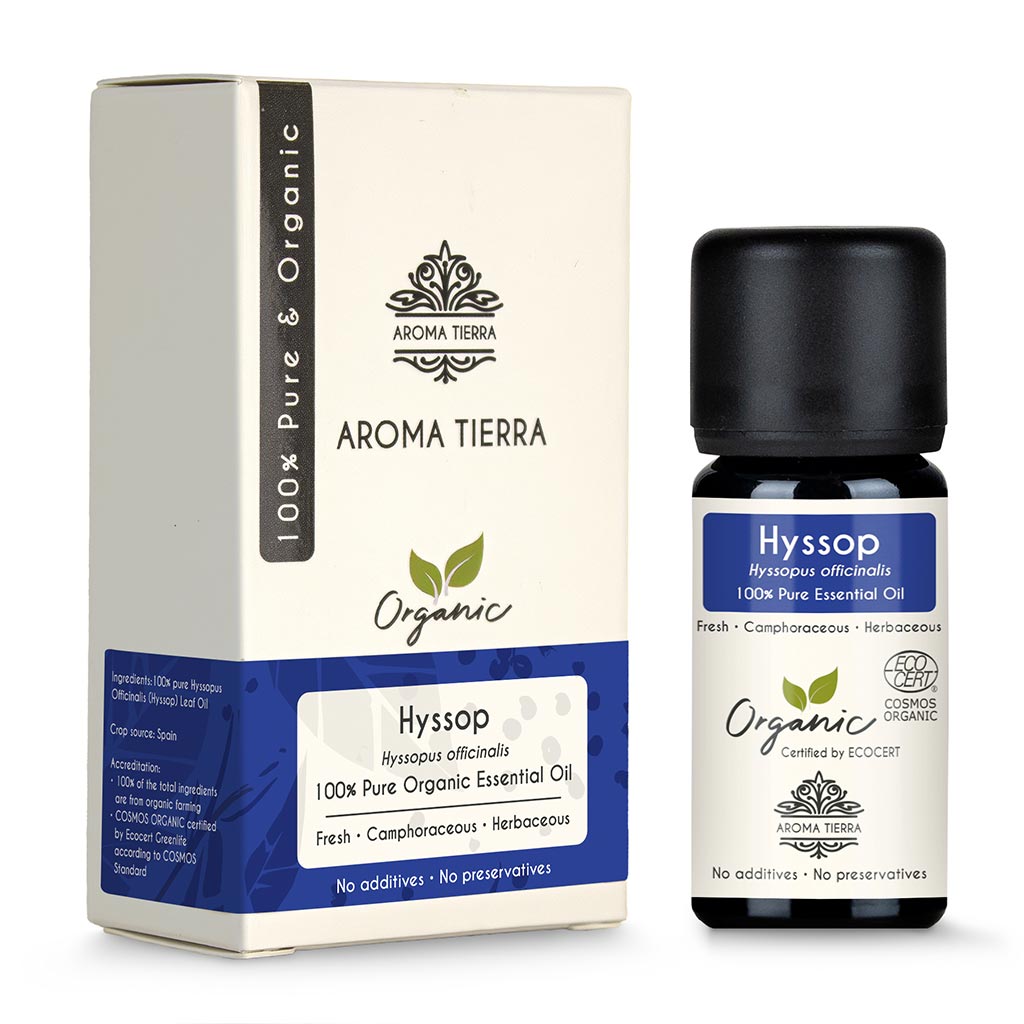 Organic Hyssop Essential Oil - 100% Pure Natural