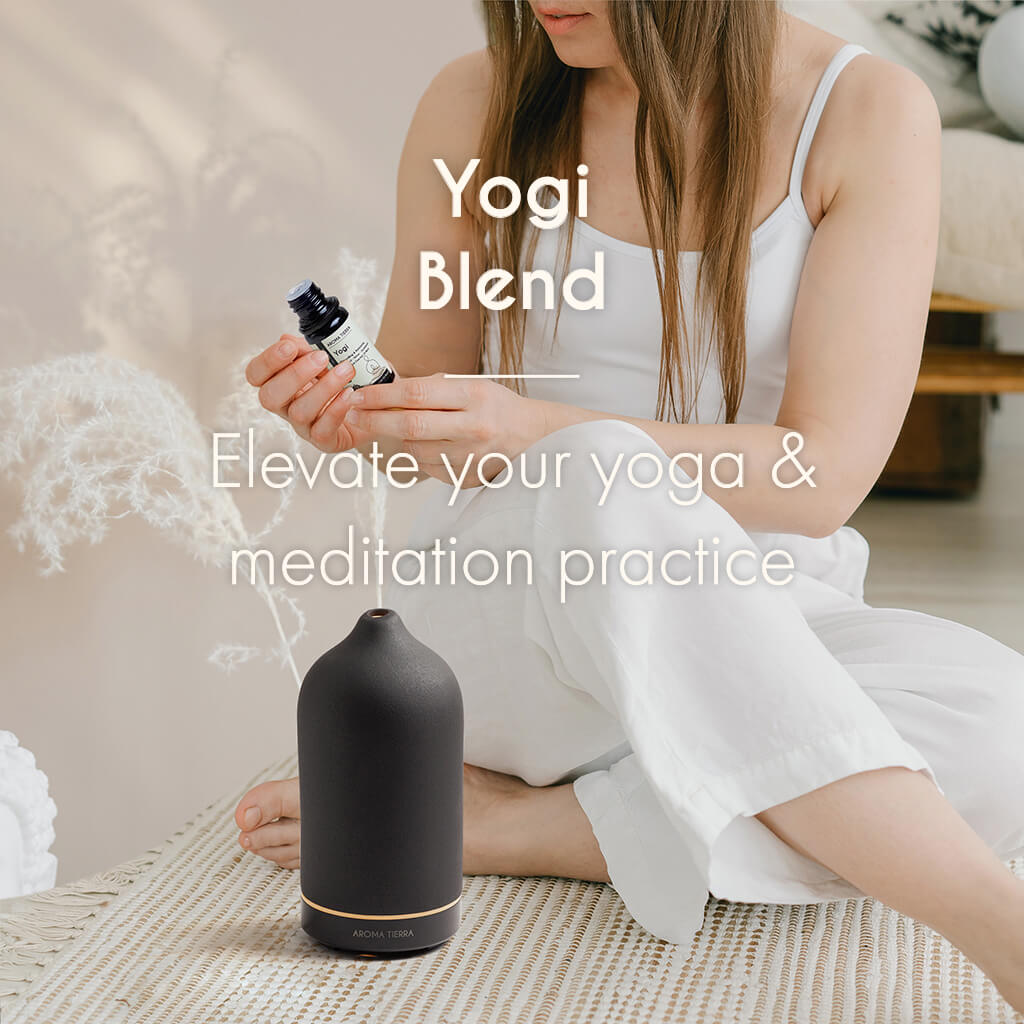 100% Certified Organic and Natural Aroma Tierra Yogi essential oil blend delightful aroma, help you connect deeply with your mind and body.