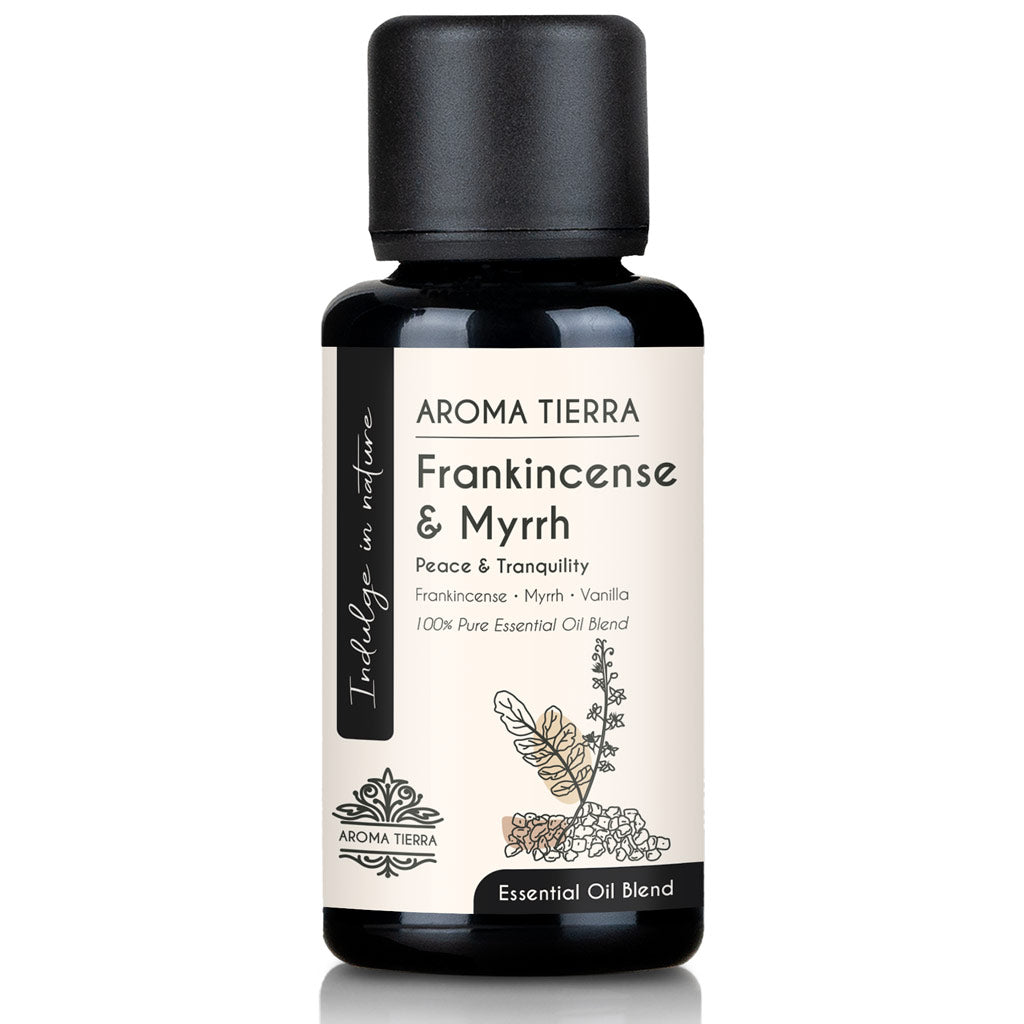 Frankincense & Myrrh Essential Oil Blend – Soothing & Grounding Aroma