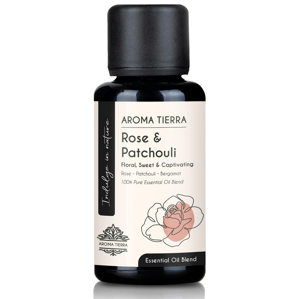 Rose & Patchouli Essential Oil Blend - Captivating Floral Aroma