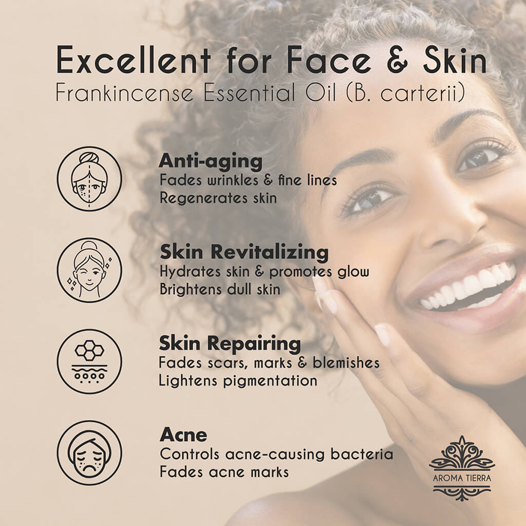 Organic Frankincense essential oil health and wellness benefits.