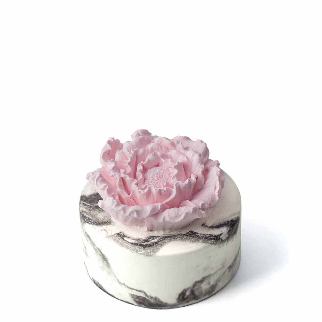 cera flora pink flower ceramic diffuser for essential oil