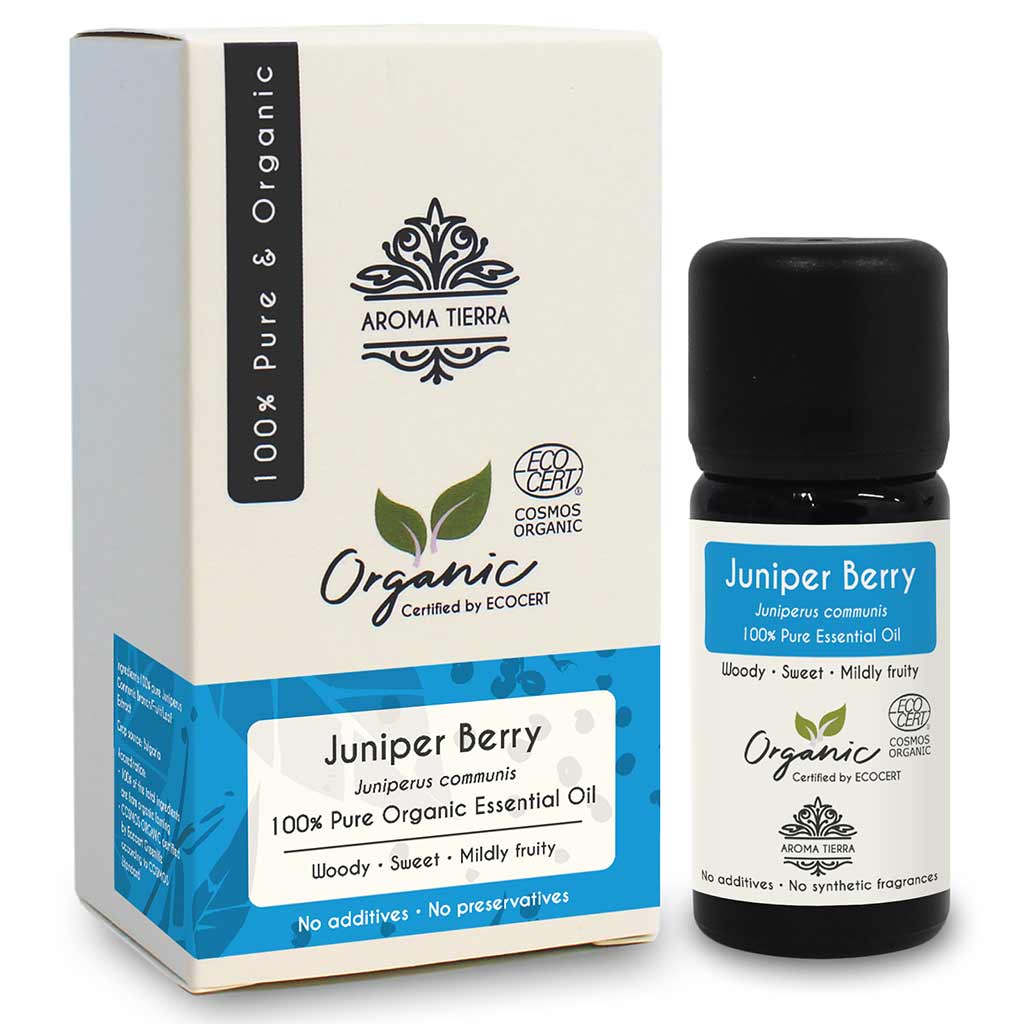 Best Organic Juniper berry essential oil  anti-inflammatory, antiseptic, treats acne, eczema, and psoriasis.
