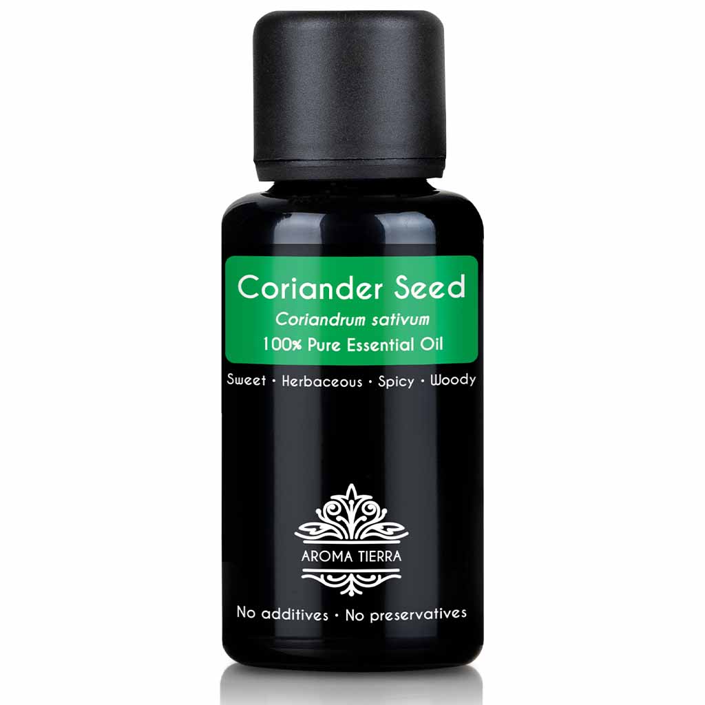 Pure coriander seed essential oil natural therapeutic grade, 30 ml.