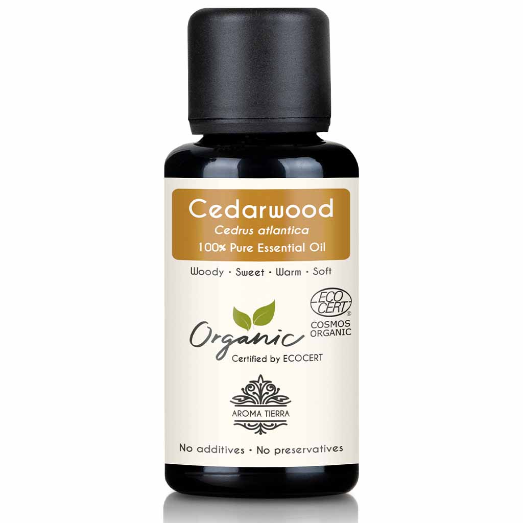 Organic cedarwood essential oil pest repellent fleas bugs moths closets, 30 ml.