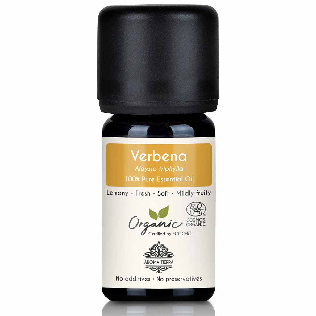 Organic verbena essential oil natural therapeutic grade, 5 ml.
