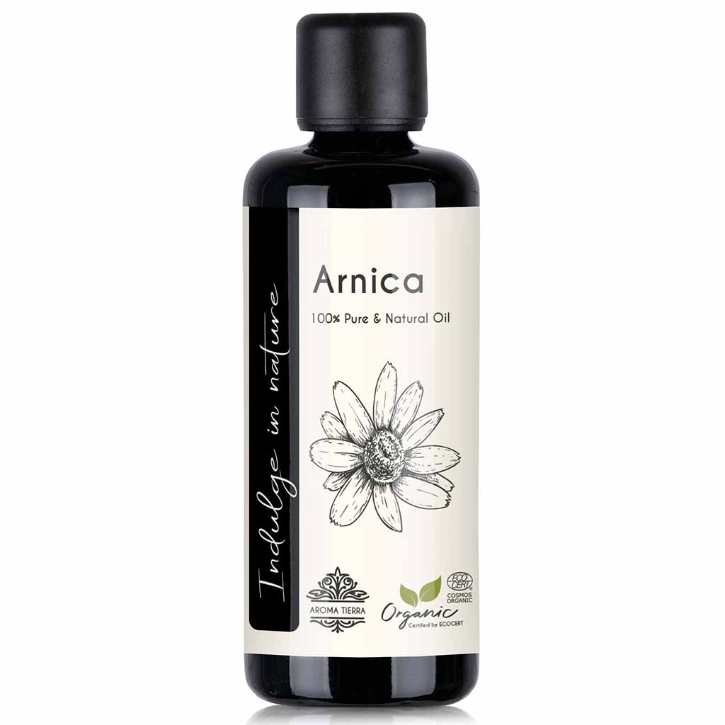 Best organic Arnica seed oil best massage relief oil, enhances skin tone, 100 ml.
