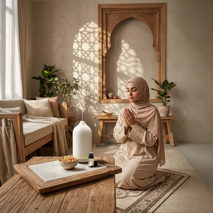 Ramadan gift collection featuring frankincense, myrrh, oud and diffusers - Aroma Tierra UAE