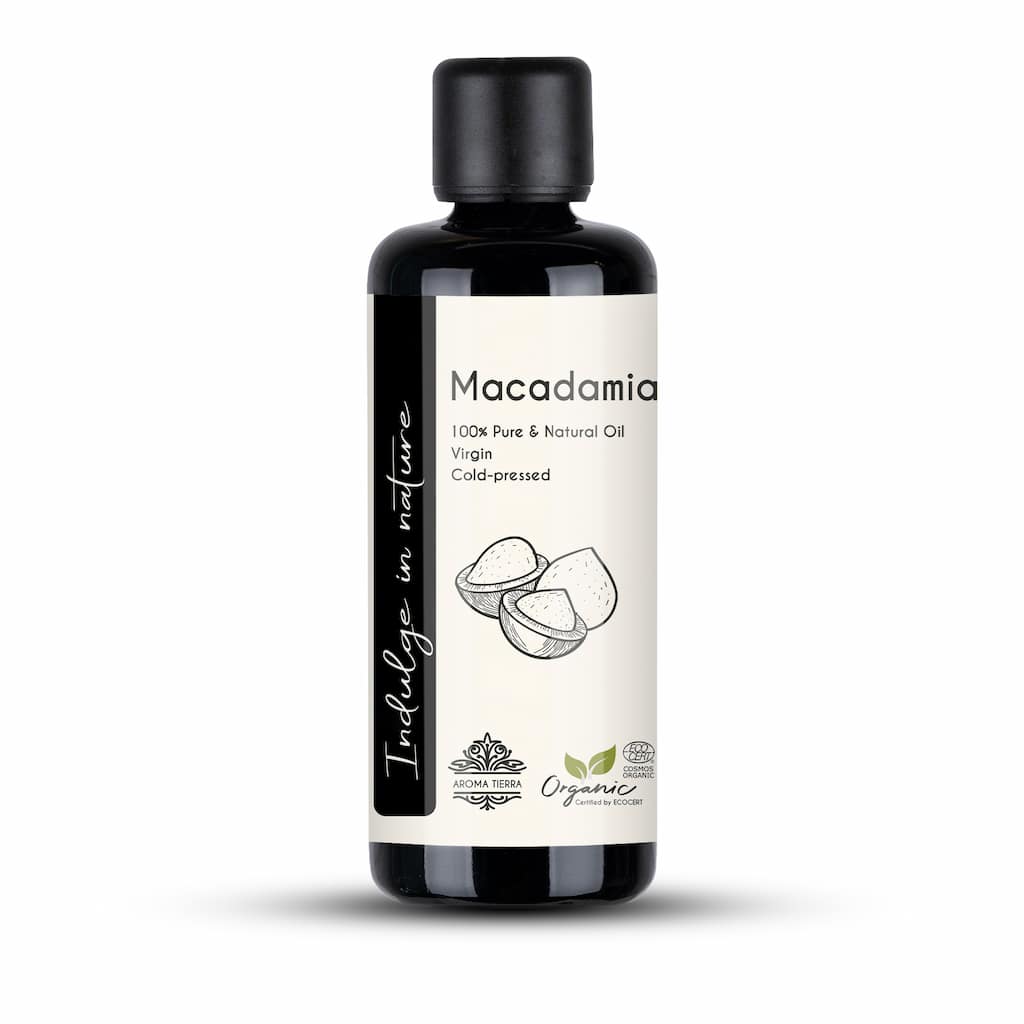 Organic Macadamia Oil — 100% Pure, Cold-Pressed, Unrefined
