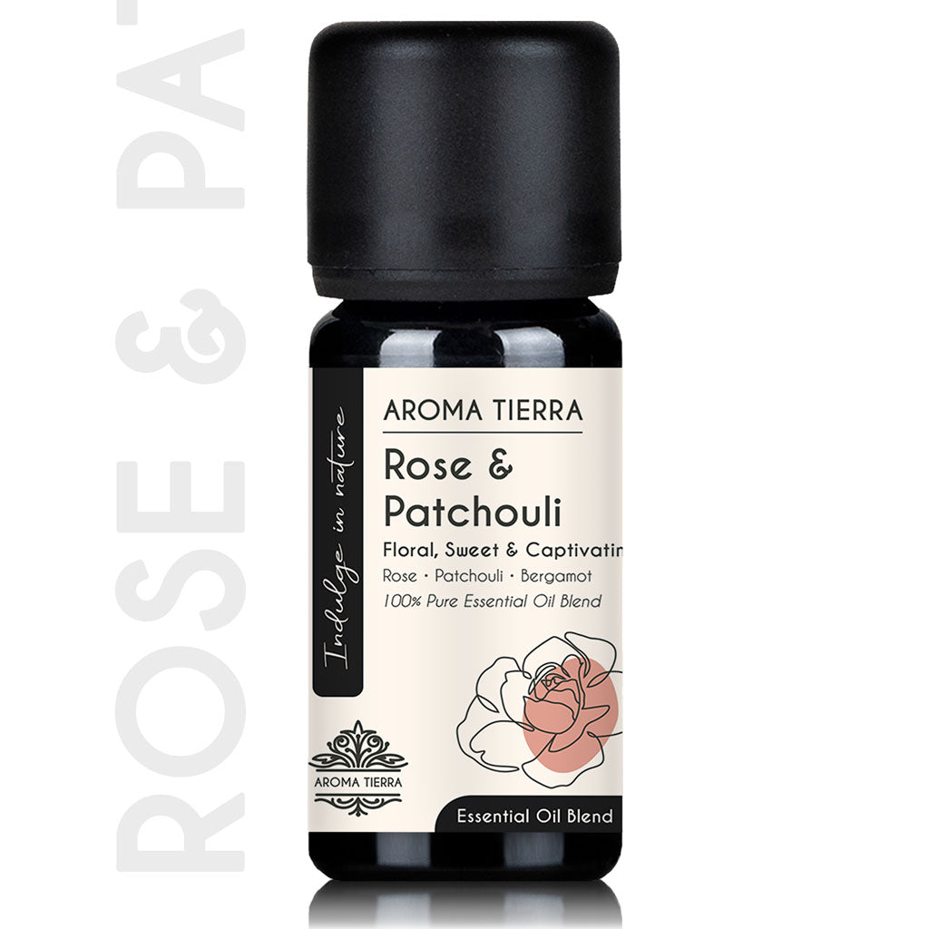 Rose & Patchouli Essential Oil Blend - Captivating Floral Aroma