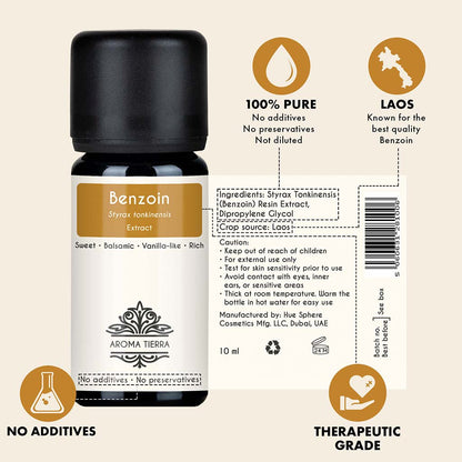 Benzoin Essential Oil Extract - 100% Pure Natural