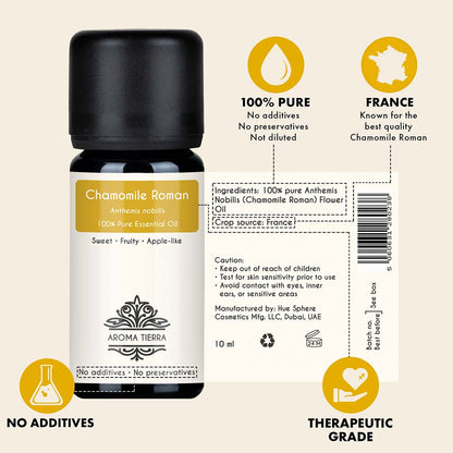 Chamomile Essential Oil (Roman) - 100% Pure Natural
