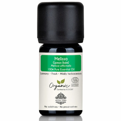 Organic Melissa Essential Oil (Lemon Balm) – 100% Pure & Natural