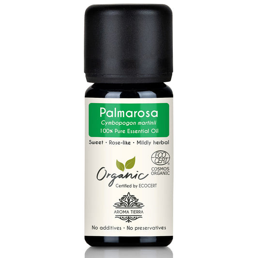 Organic Palmarosa Essential Oil - 100% Pure Natural