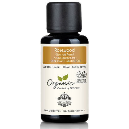 Organic Rosewood Essential Oil (Bois de Rose) - 100% Pure Natural
