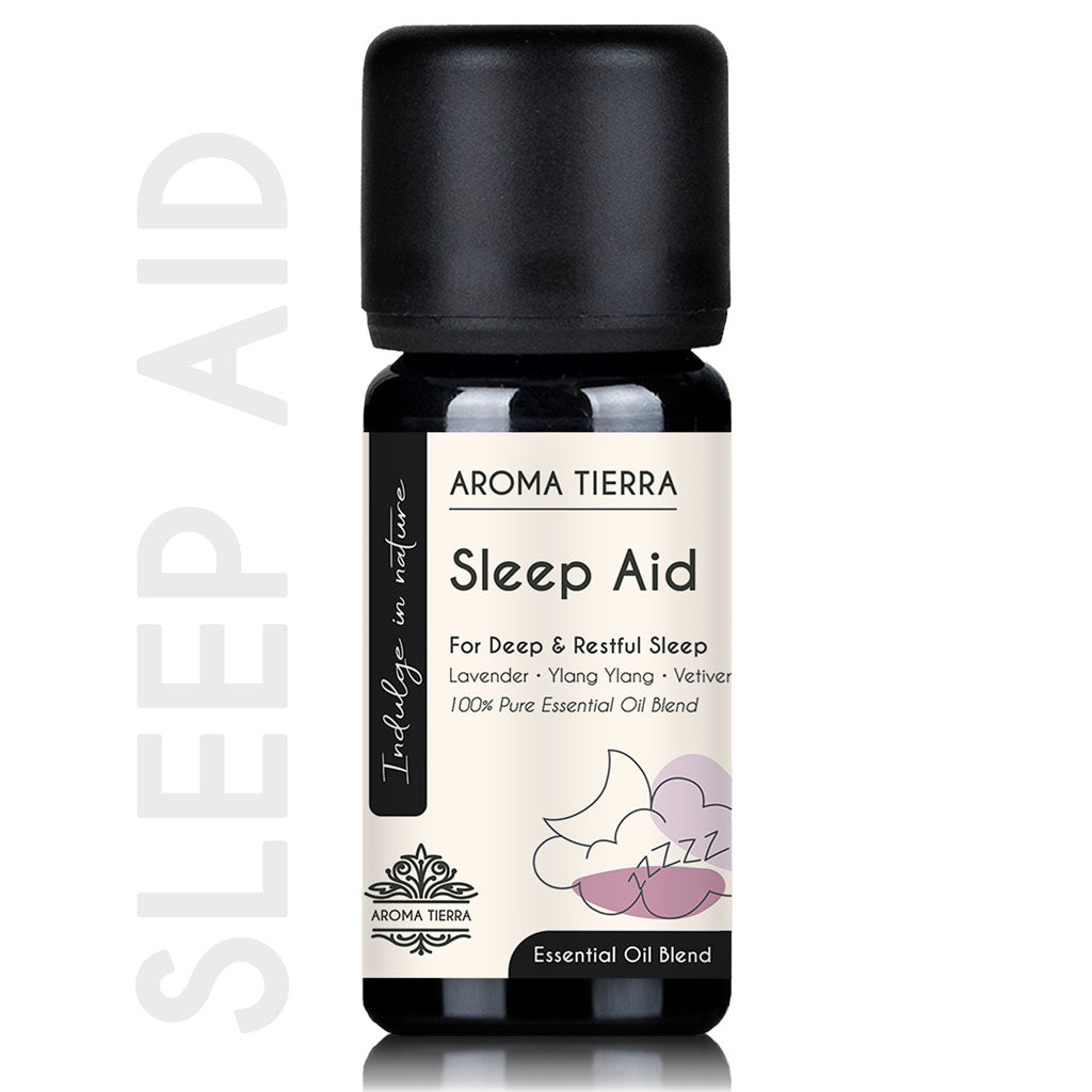 Aroma Tierra De-stress Essential Oil Blend 10ml bottle for stress and tension relief