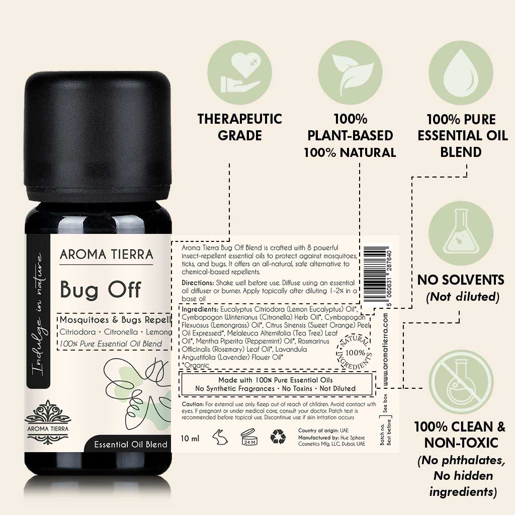 Bug Off Essential Oil Blend – Natural Mosquito & Bug Repellent