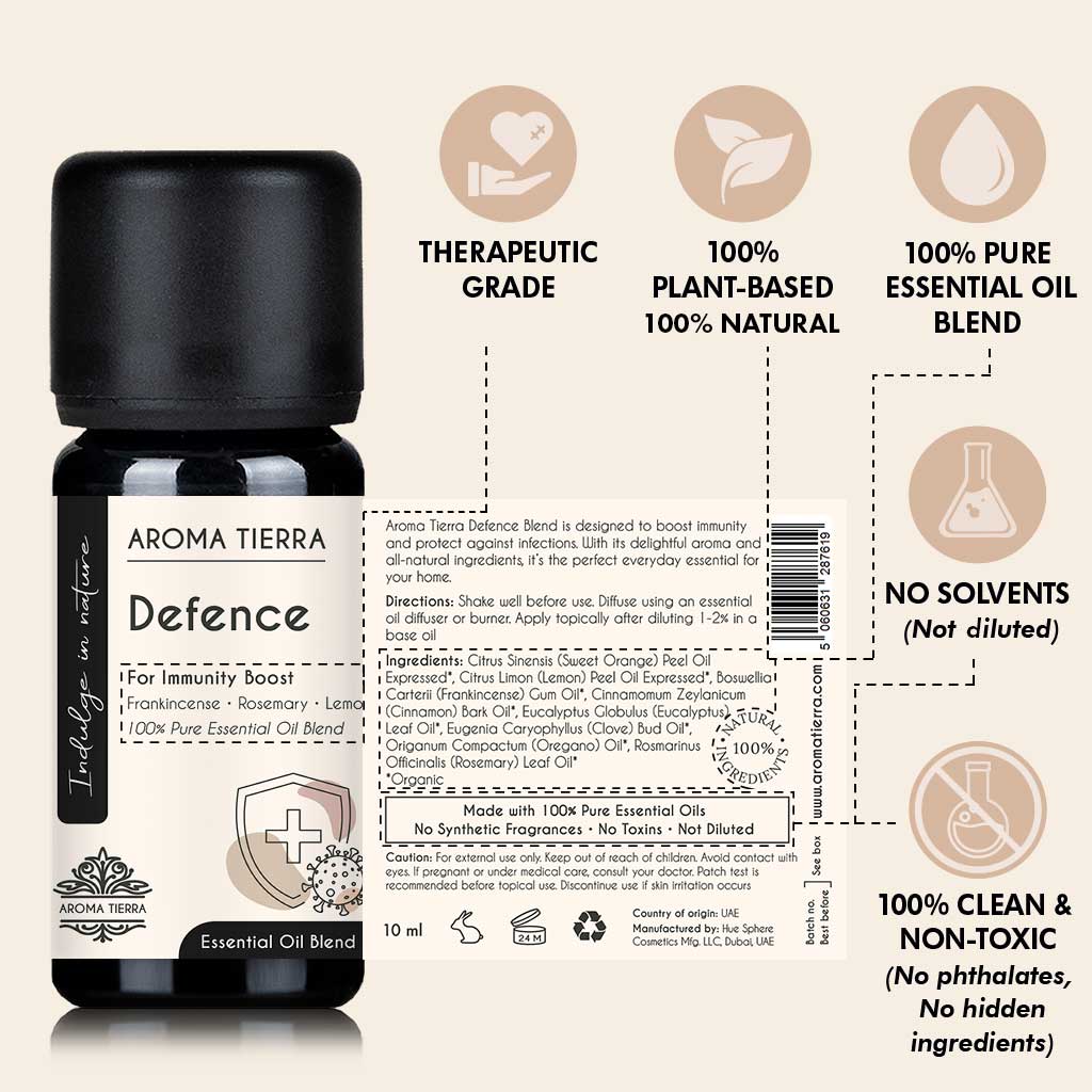 Defence Essential Oil Blend – Immunity Boost & Natural Protection