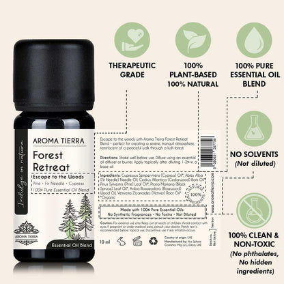Forest Retreat Essential Oil Blend – Pine, Cypress & Woody Aroma