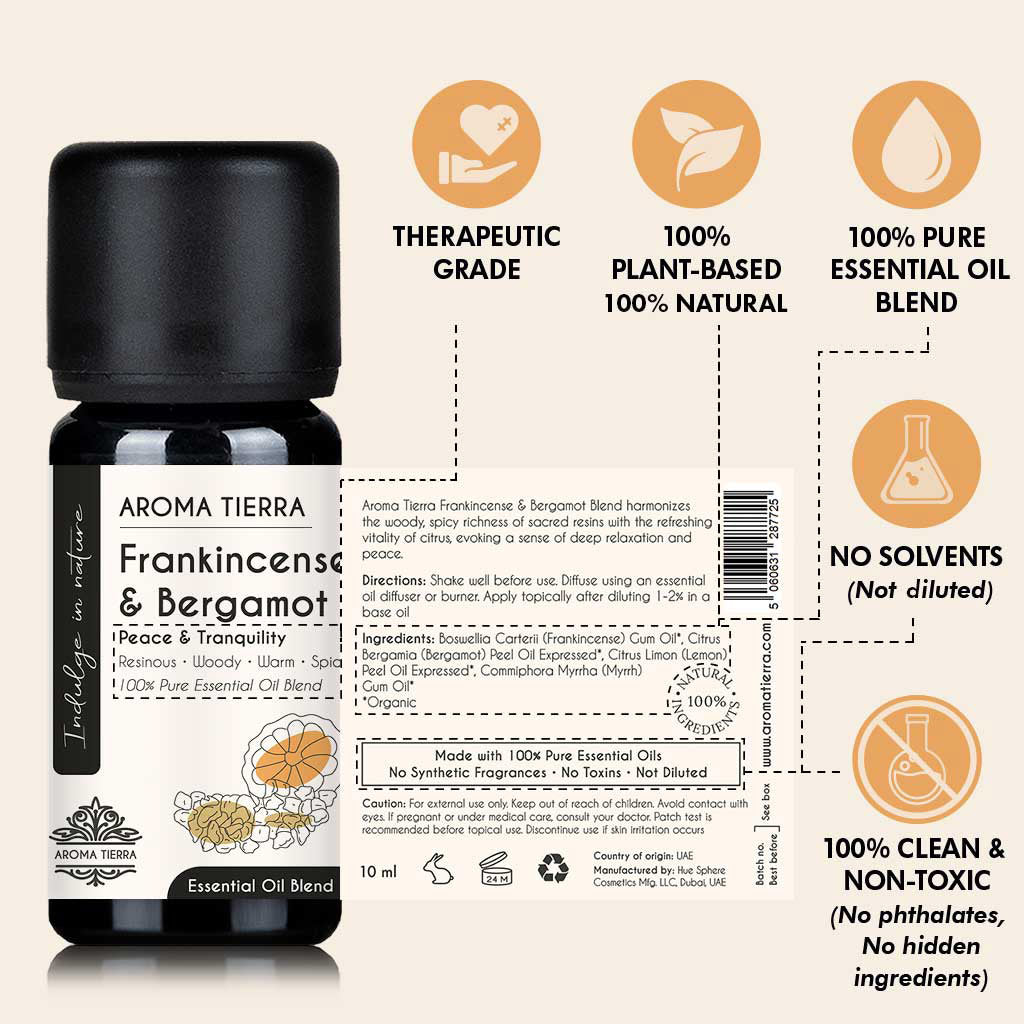 Frankincense & Bergamot Essential Oil Blend