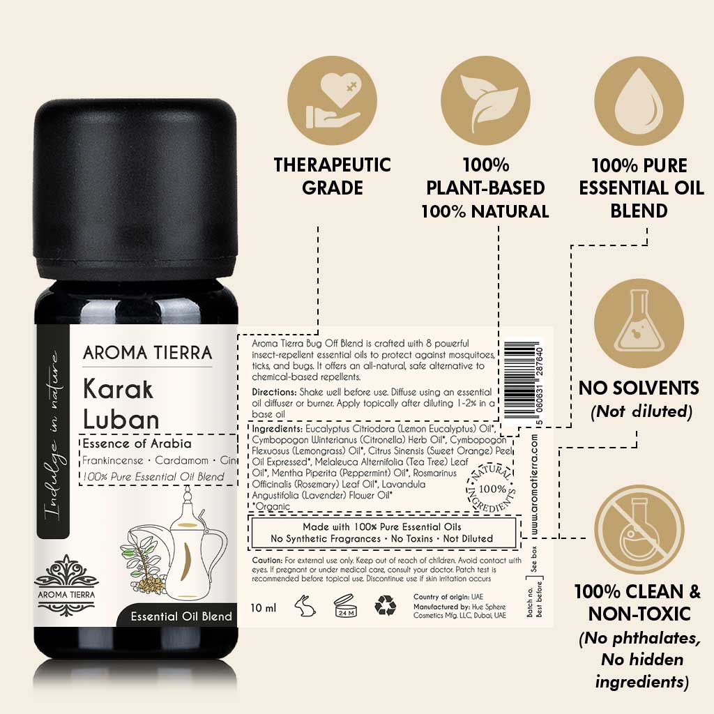 Karak Luban Essential Oil Blend - Frankincense & Spiced Tea Aroma