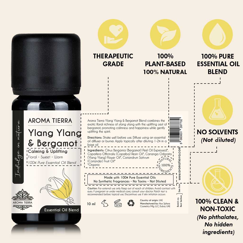 Ylang Ylang & Bergamot Essential Oil Blend
