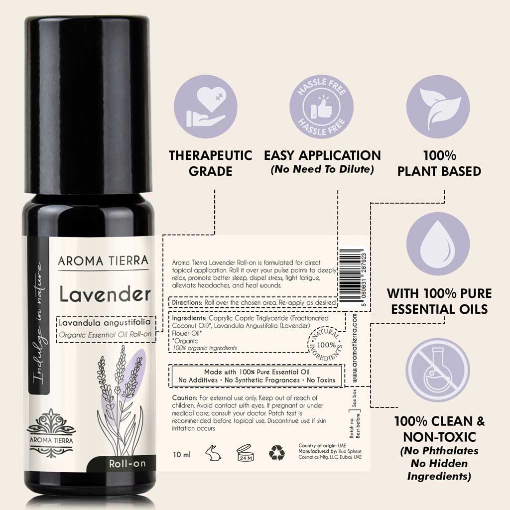 Lavender - Essential Oil Roll-on Organic
