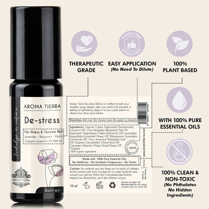 De-stress - Essential Oil Roll-on Organic