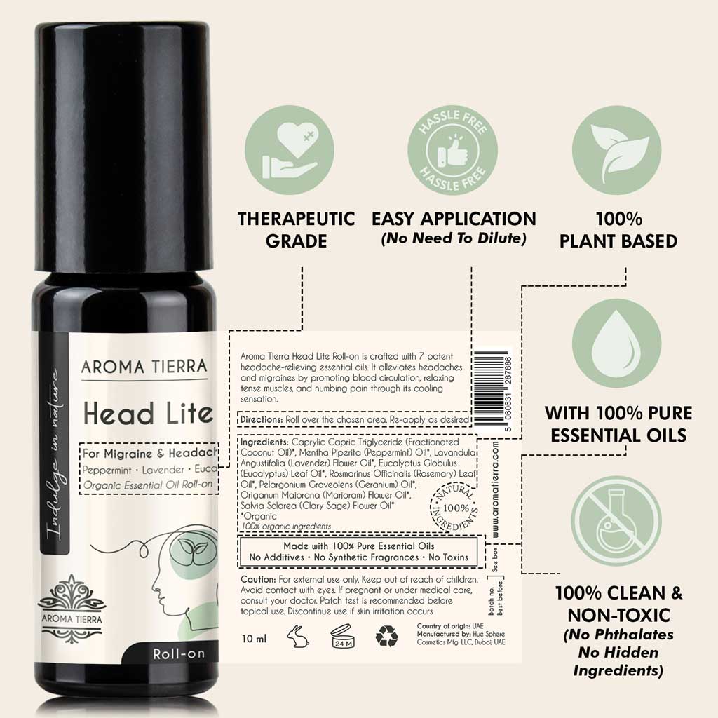 هيد لايت - زيت عطري دوار عضوي