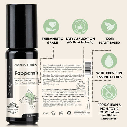 Peppermint - Essential Oil Roll-on Organic