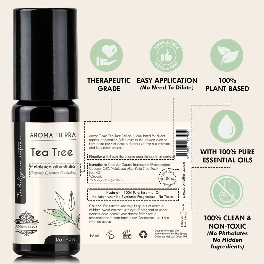 Tea Tree - Essential Oil Roll-on Organic