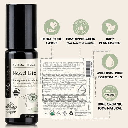 Head Lite - Essential Oil Roll-on Organic