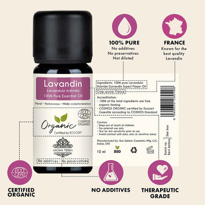 Organic Lavandin Essential Oil - 100% Pure Natural