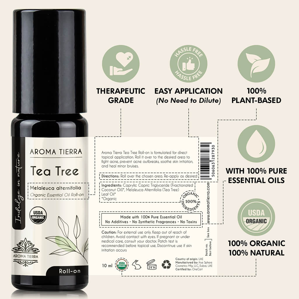 Tea Tree - Essential Oil Roll-on Organic