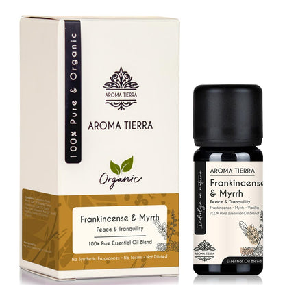 Frankincense & Myrrh Essential Oil Blend – Soothing & Grounding Aroma