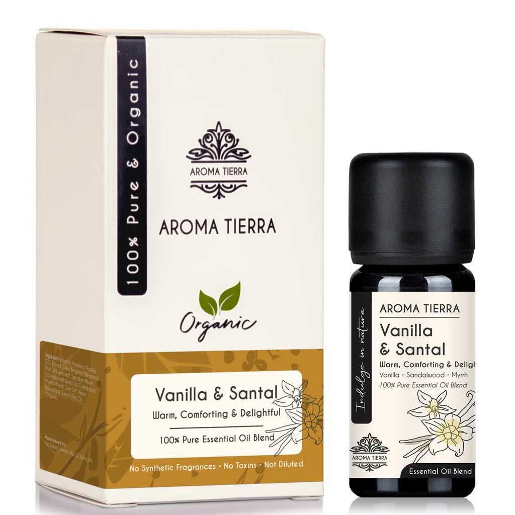 Vanilla & Santal Essential Oil Blend - Warm, Comforting & Delightful Aroma