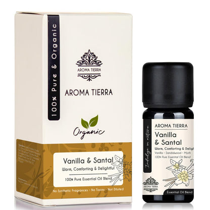 Vanilla & Santal Essential Oil Blend - Warm, Comforting & Delightful Aroma
