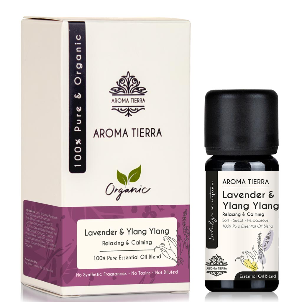 Lavender & Ylang Ylang Essential Oil Blend - Relaxing & Calming Aroma