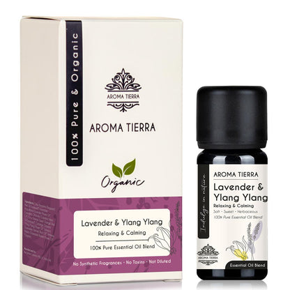 Lavender & Ylang Ylang Essential Oil Blend - Relaxing & Calming Aroma