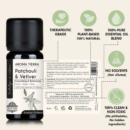 Patchouli & Vetiver Essential Oil Blend