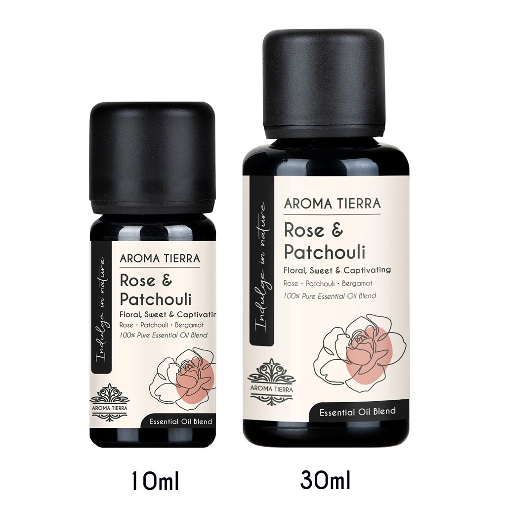 Rose & Patchouli Essential Oil Blend - Captivating Floral Aroma