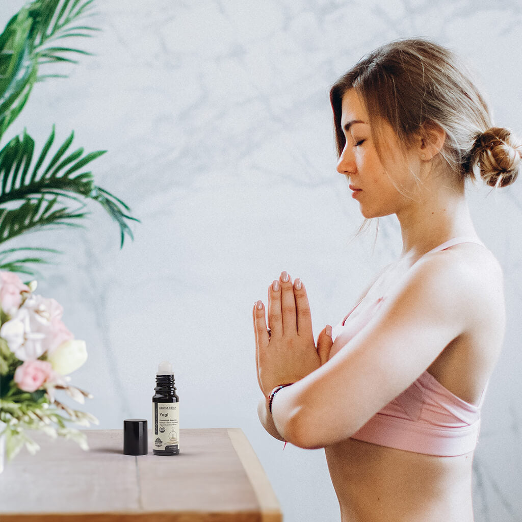 Aroma Tierra Organic Yogi Roll-on oil  best essential oil for yoga and meditation