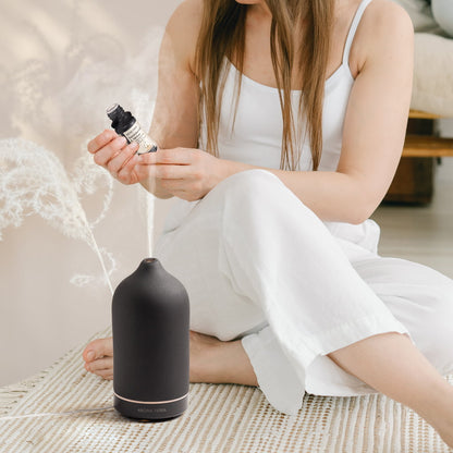 Sandalwood & Vetiver Essential Oil Blend – Grounding Aroma for Yoga, Meditation & Peace