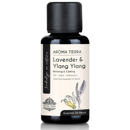 Lavender & Ylang Ylang Essential Oil Blend - Relaxing & Calming Aroma