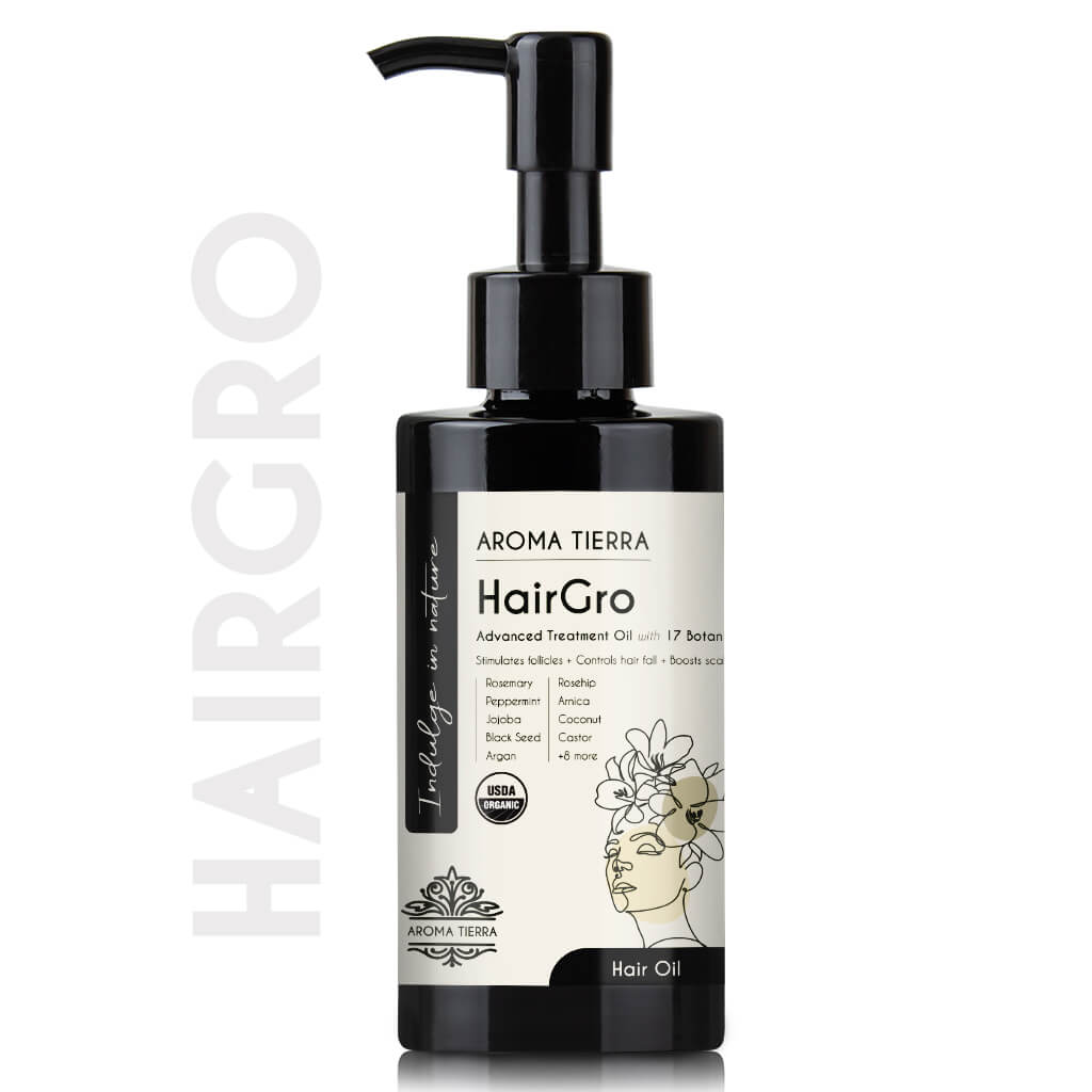 Aroma Tierra HairGro- Hair Growth Oil with Rosemary for women, advanced treatment oil.